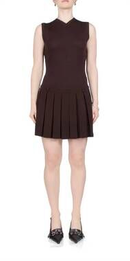 NEW SANDY LIANG millie dress in brown